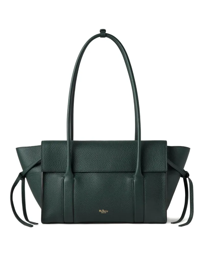 Mulberry small Soft Bayswater grain-leather tie-detail shoulder bag - Grün Grün