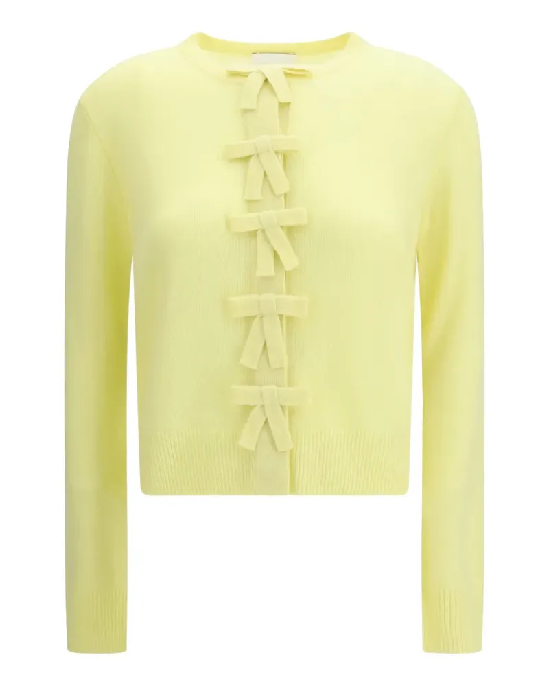 ALLUDE bow cardigan - Gelb Gelb