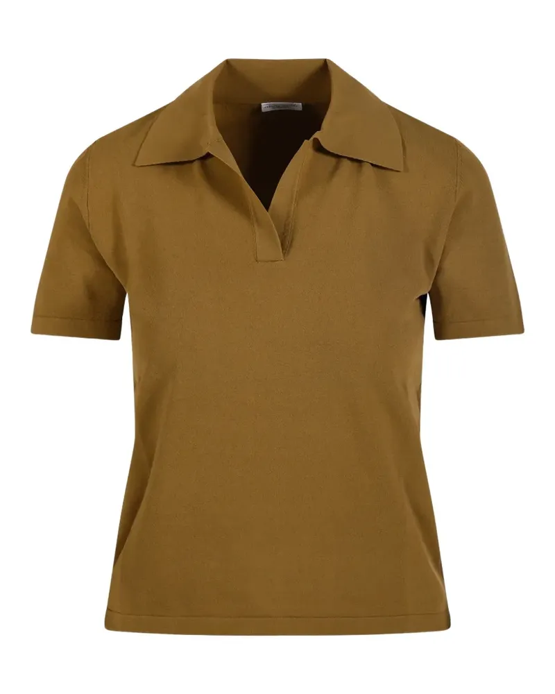 Roberto Collina polo V-neck T-shirt - Braun Braun