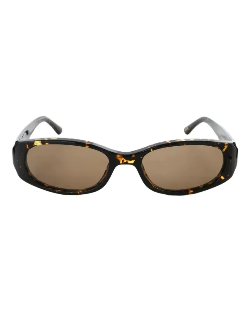 CHIMI Ovale Sonnenbrille in Schildpattoptik - Braun Braun