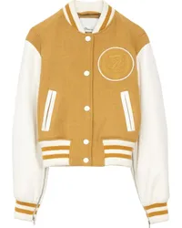 3.1 phillip lim Bomberjacke mit Logo-Patch Gelb