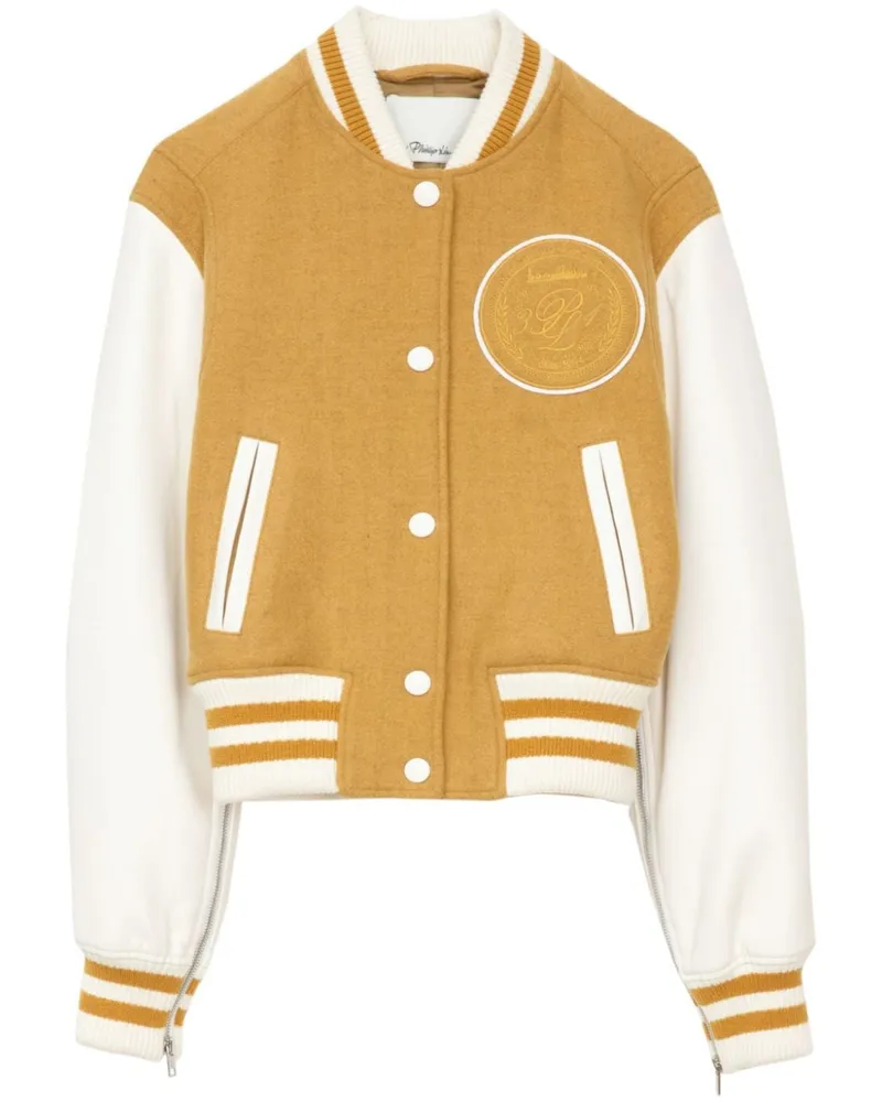 3.1 phillip lim Bomberjacke mit Logo-Patch Gelb