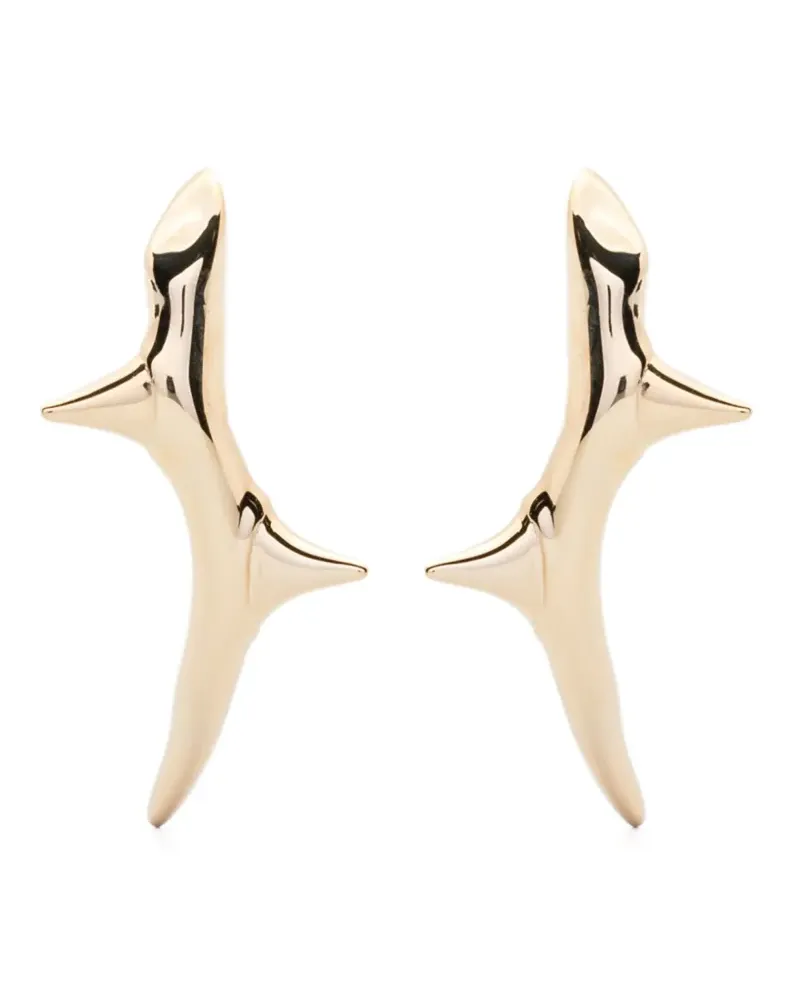 Shaun Leane Rose Thorn Climber earrings - Gold Gold
