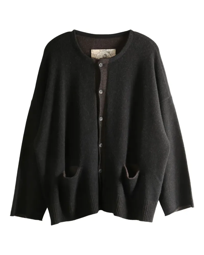 Ziggy Chen pocket button cardigan - Grau Grau