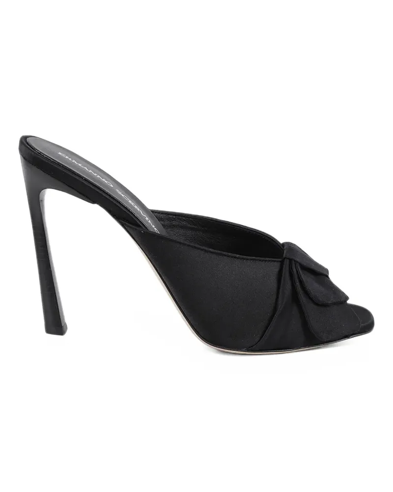 Ermanno Scervino Peeptoe-Sandalen mit Knoten - Schwarz Schwarz