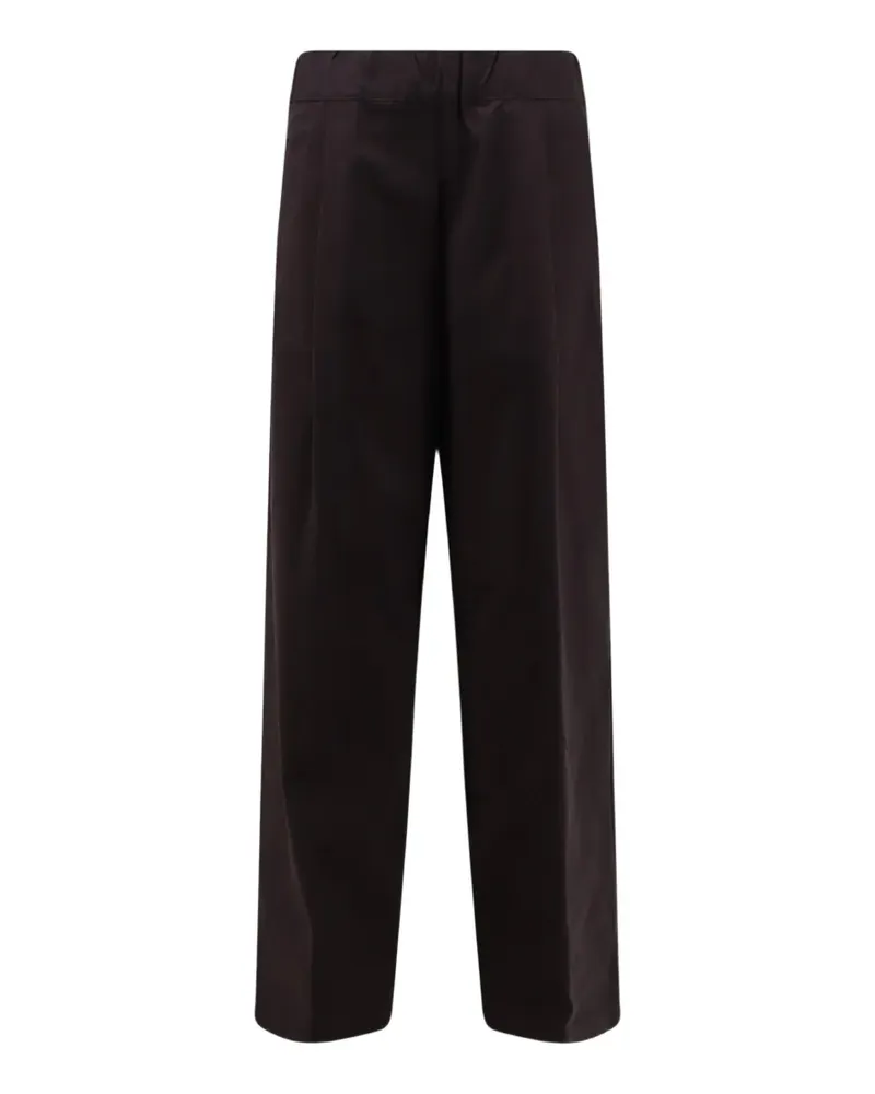 Semicouture Weite High-Waist-Hose - Braun Braun