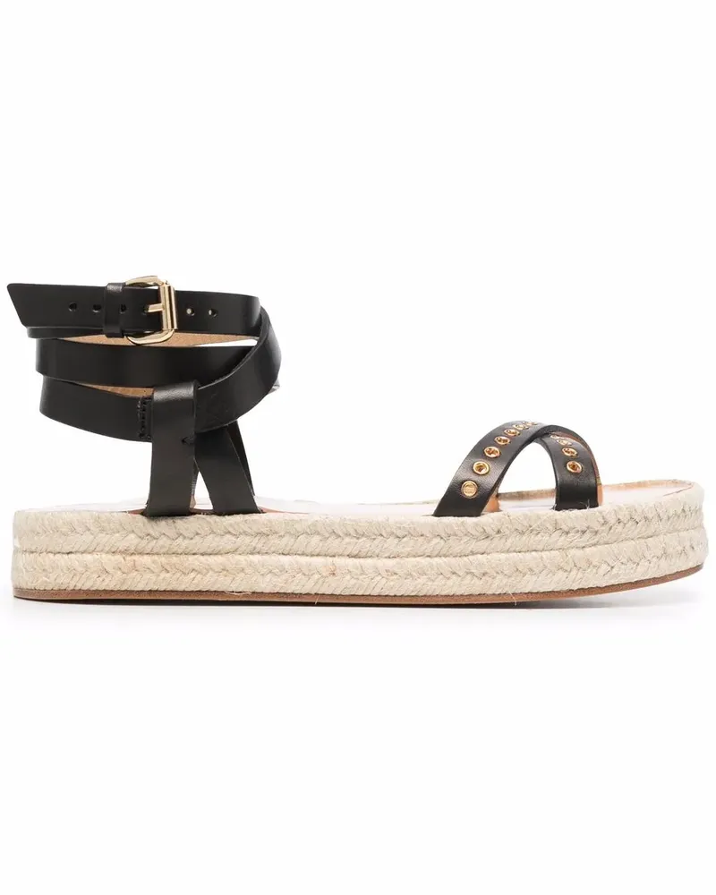 Isabel Marant Melyz Espadrille-Sandalen - Schwarz Schwarz