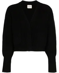 Le Kasha 1918 Klassischer Cropped-Cardigan Schwarz