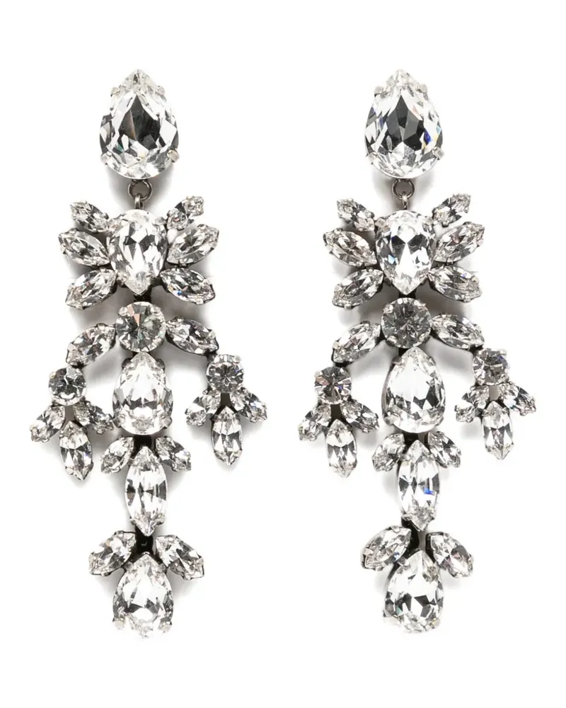 Ermanno Scervino crystal-embellished drop earrings - Schwarz Schwarz