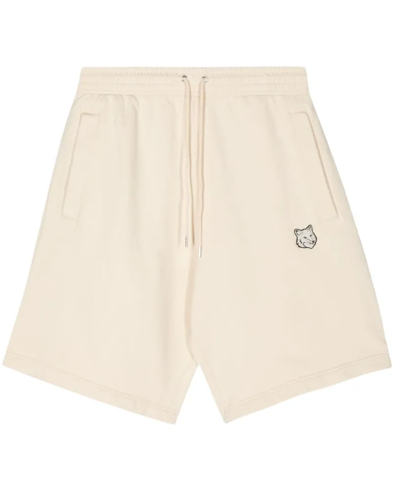 Kitsuné Sportshorts mit Fuchs-Patch Nude