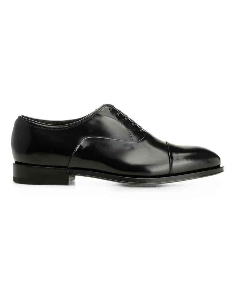 Ferragamo leather oxford shoes - Schwarz Schwarz
