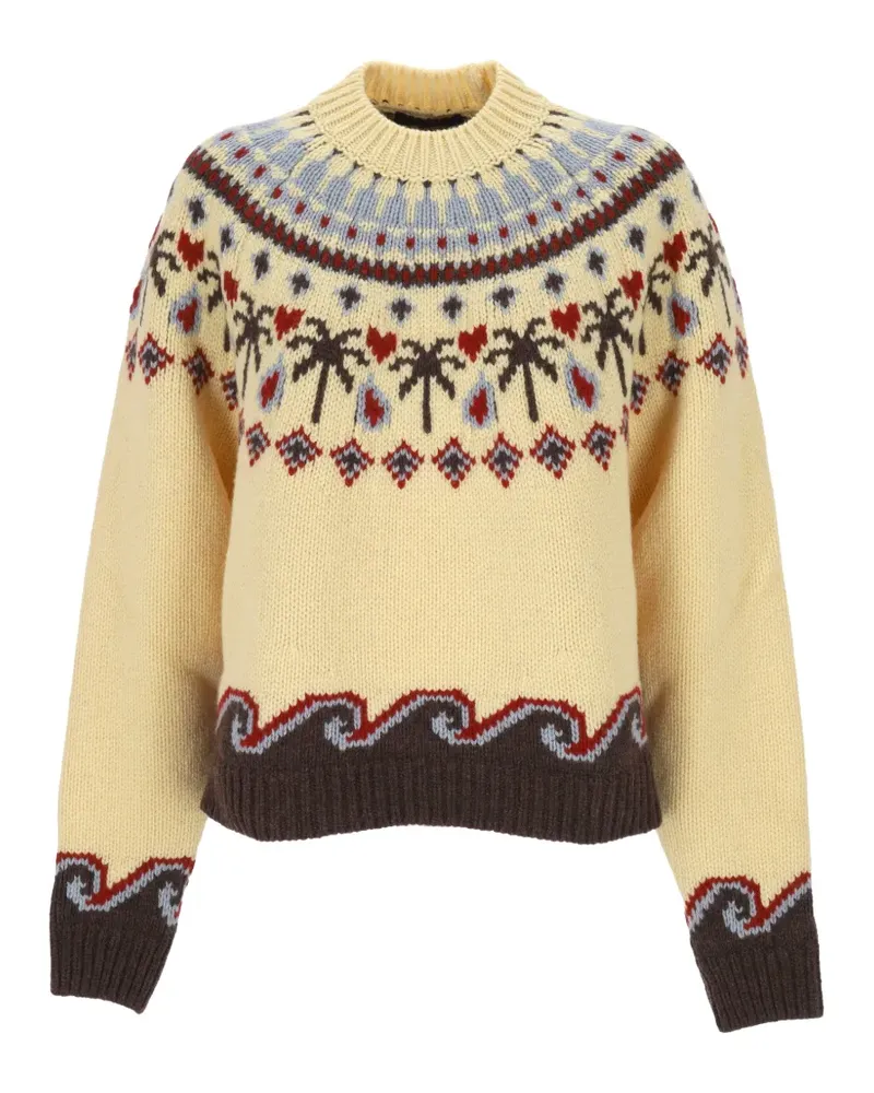 Alanui Sweet Winter Intarsien-Pullover - Nude Nude