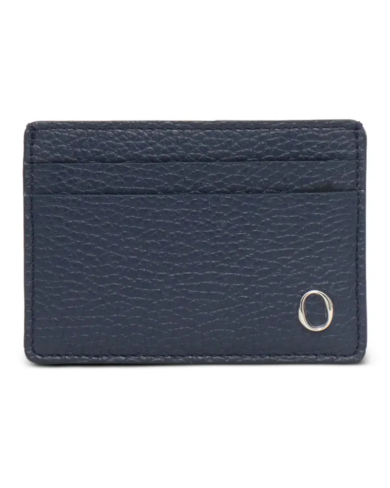 Orciani Kartenetui mit Logo-Detail - Blau Blau