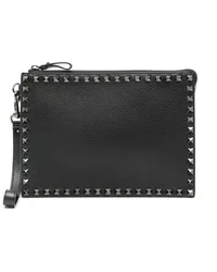 Valentino Garavani Rockstud Clutch Schwarz