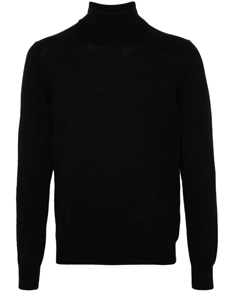 Tagliatore Klassischer Pullover - Schwarz Schwarz