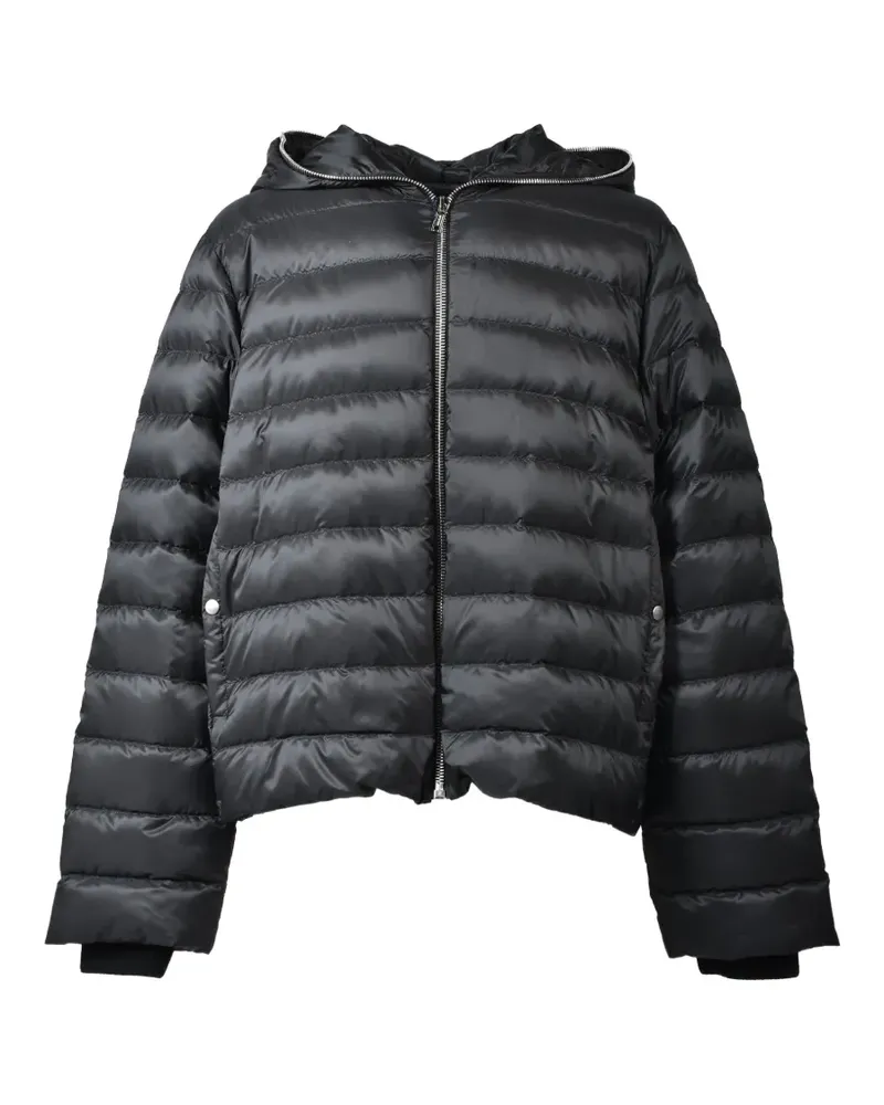 Moncler x Rick Owens padded hooded jacket - Schwarz Schwarz