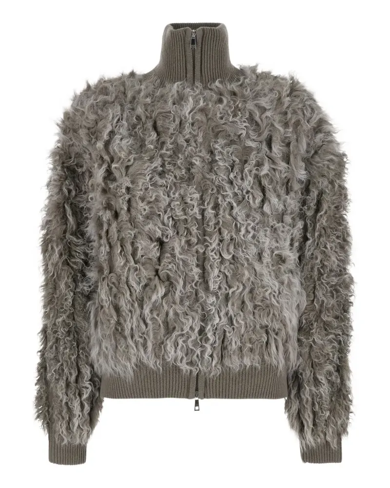 P.A.R.O.S.H. P.A.R.O H. Jacke mit lockigem Strick - Nude Nude