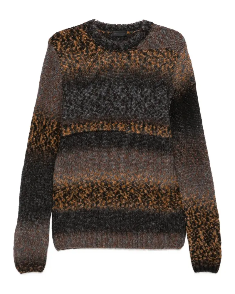 Dondup intarsia-knit crew-neck sweater - Braun Braun