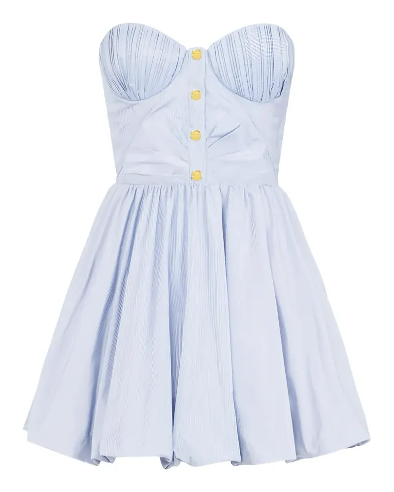 Elisabetta Franchi striped balloon mini dress - Blau Blau