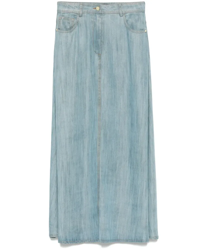 Kaos Midirock in A-Linie - Blau Blau