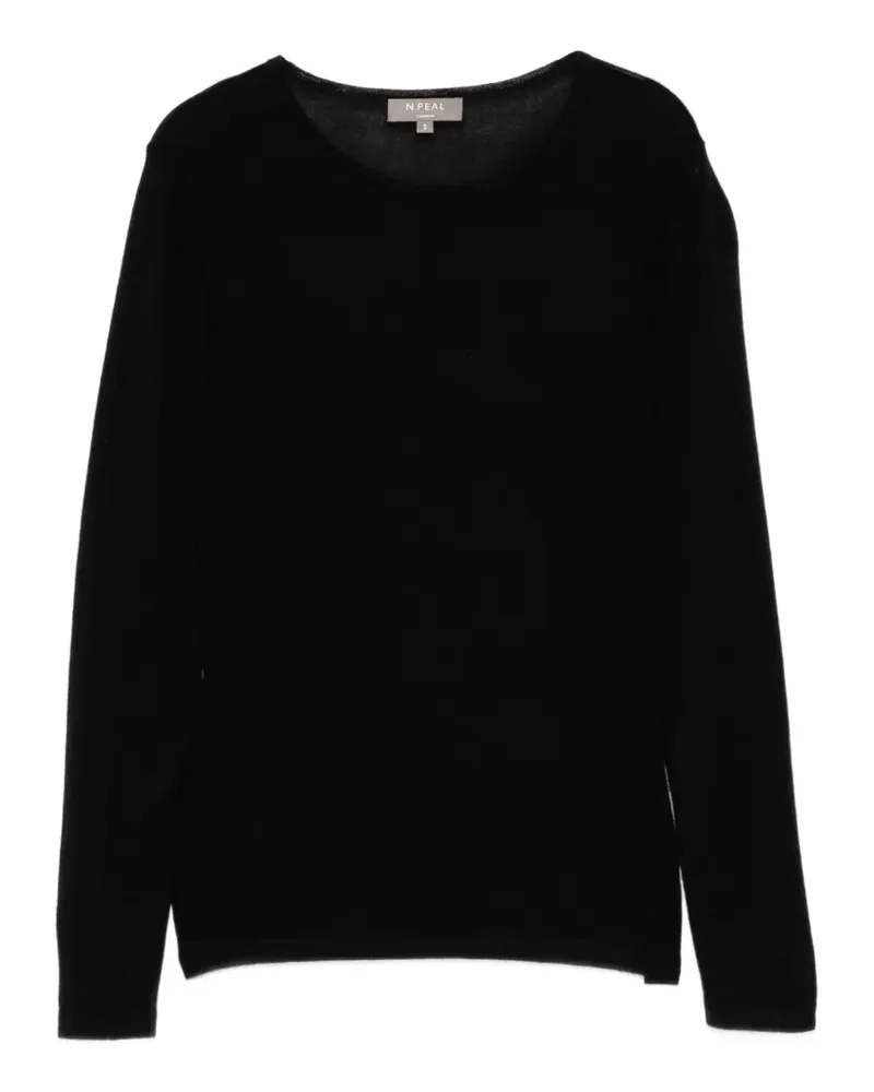 N.Peal Eden Tanktop mit Rundhalsausschnitt - Schwarz Schwarz