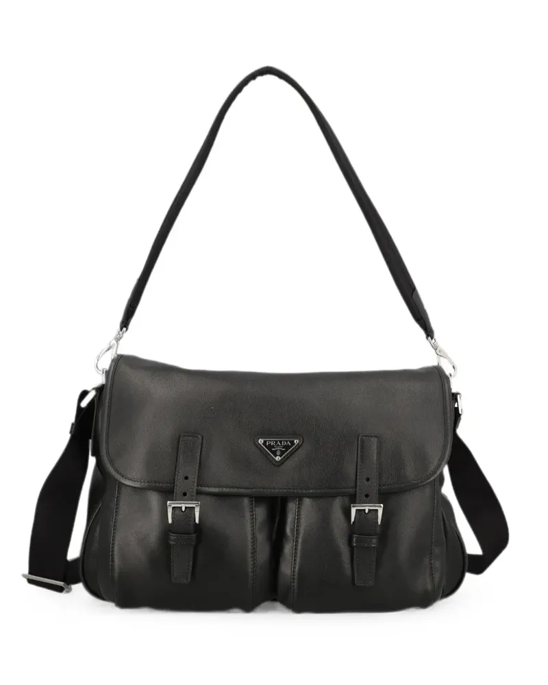 Prada leather shoulder bag - Schwarz Schwarz
