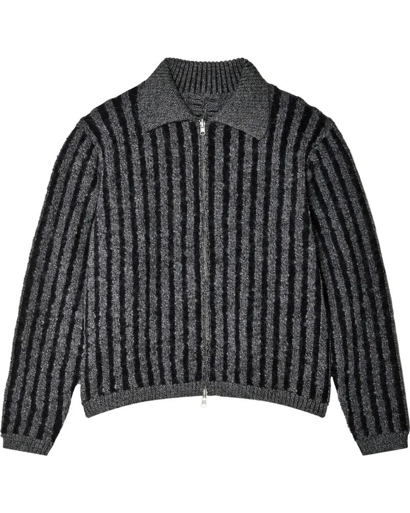 Eckhaus Latta Gestrickter Cardigan Grau