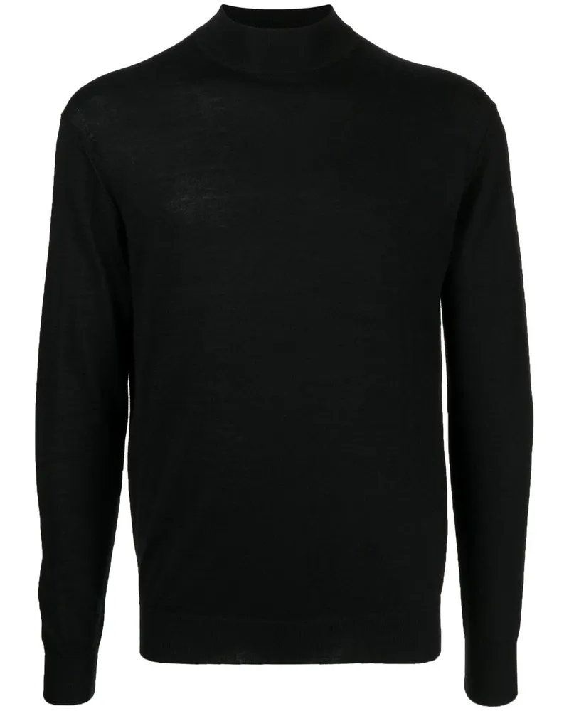 N.Peal Pullover mit Stehkragen - Schwarz Schwarz