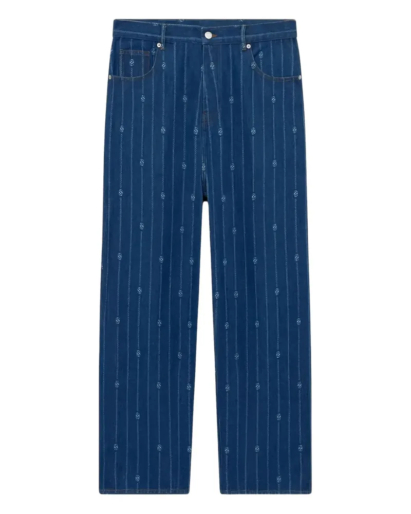 Drôle de Monsieur Jeans mit Nadelstreifen - Blau Blau