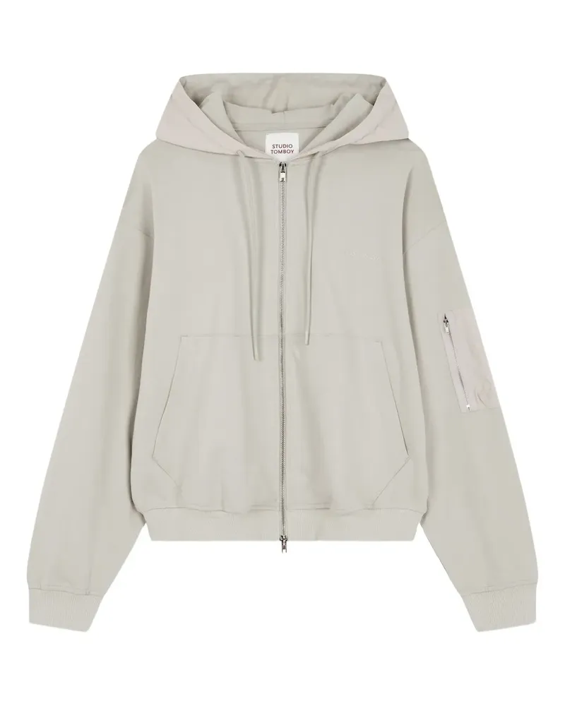 STUDIO TOMBOY Kapuzenjacke mit Reißverschluss - Grau Grau