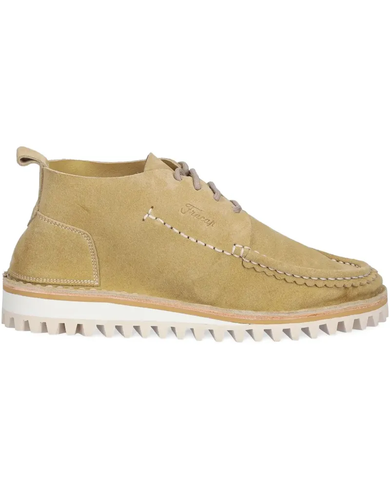 Fracap Derby-Schuhe aus Wildleder - Nude Nude