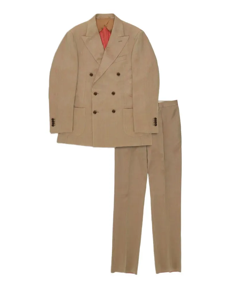 Fortela Totò Solaro double-bnreasted suit - Nude Nude