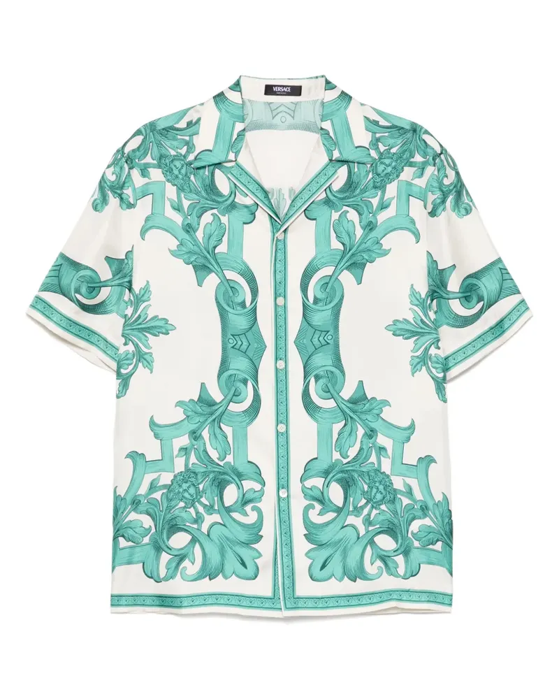 Versace Hemd mit grafischem Print - Grün Grün