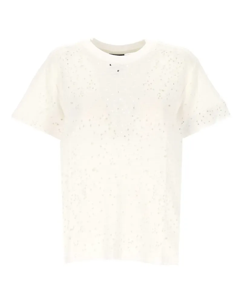 THOM KROM distressed T-shirt - Nude Nude