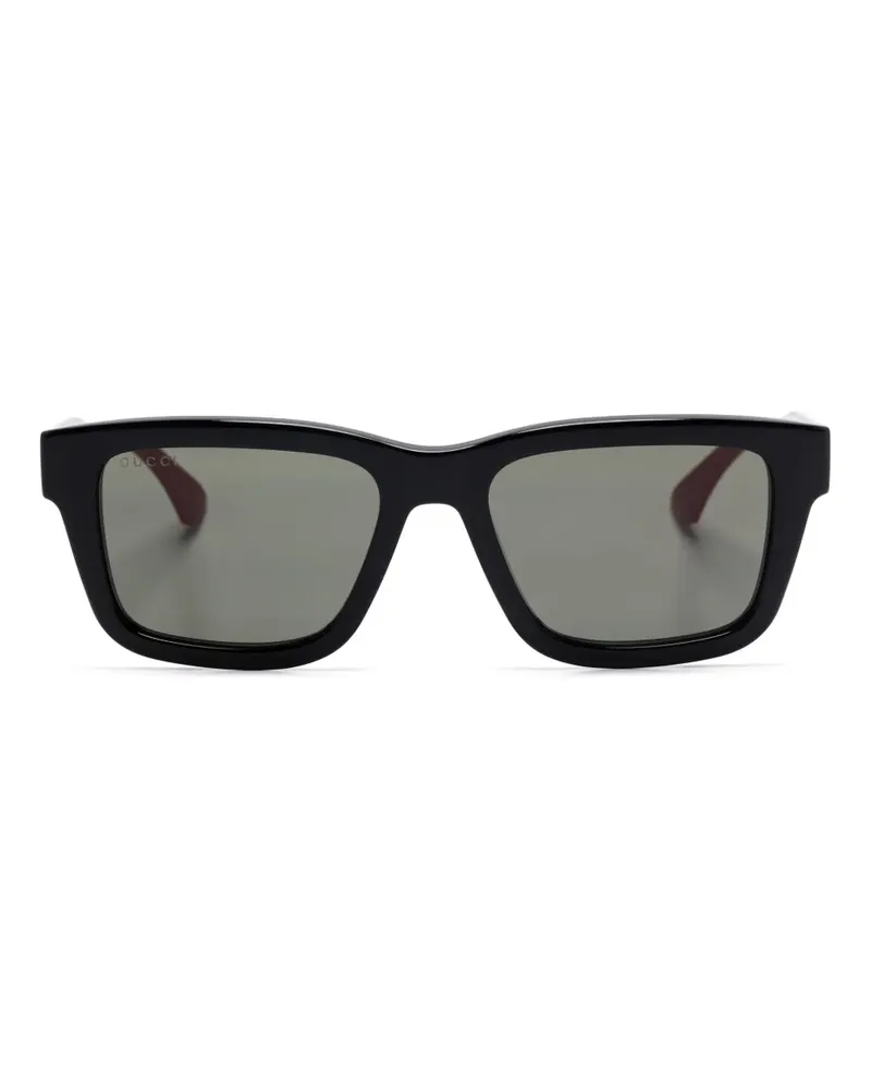 Gucci Sonnenbrille mit eckigem Gestell - Grün Grün