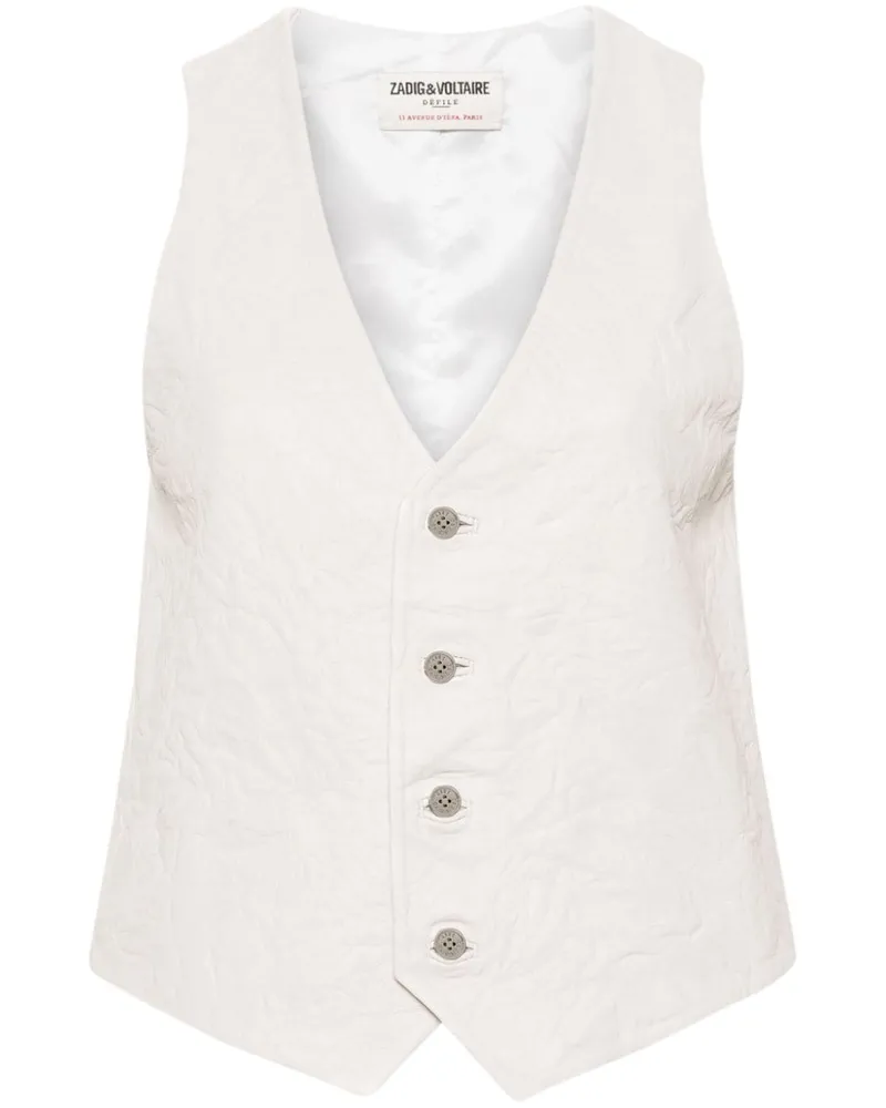Zadig & Voltaire Emilie Weste aus Leder - Nude Nude