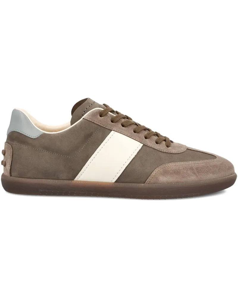 TOD'S Gestreifte Sneakers - Braun Braun