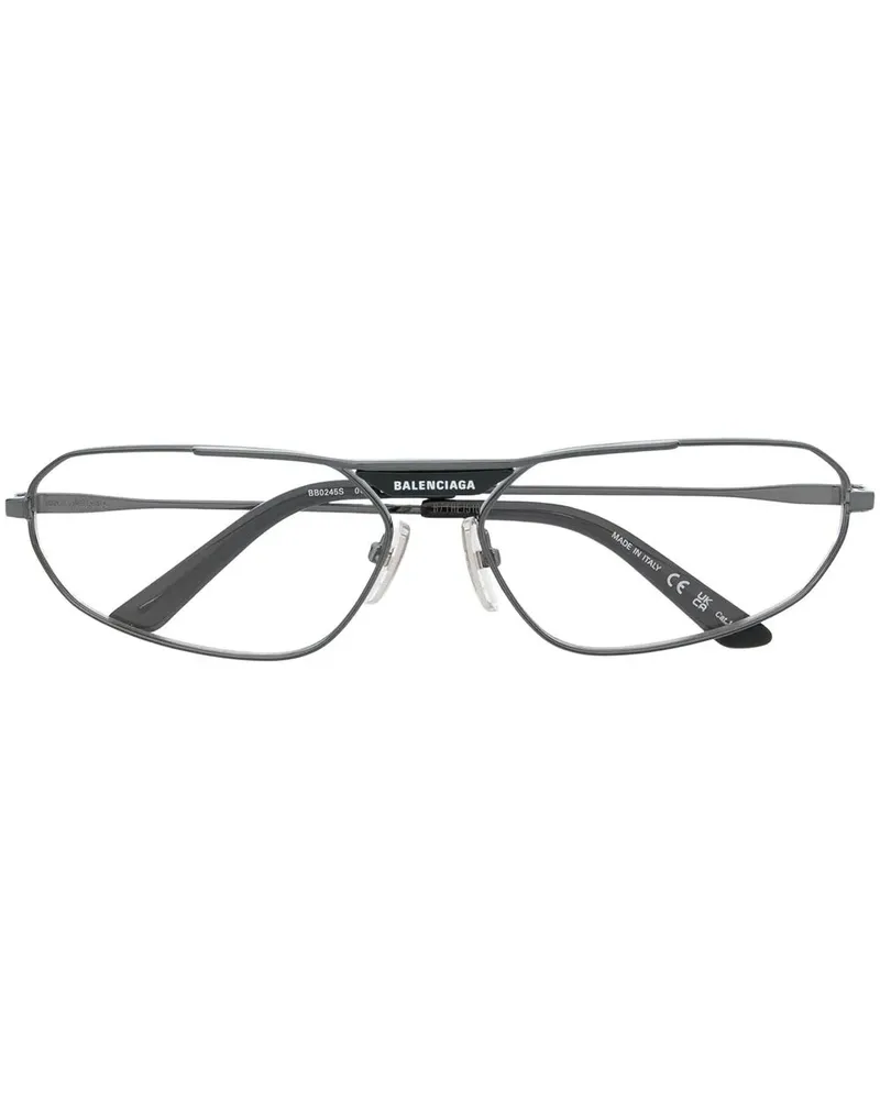 Balenciaga Brille mit eckigem Gestell - Schwarz Schwarz