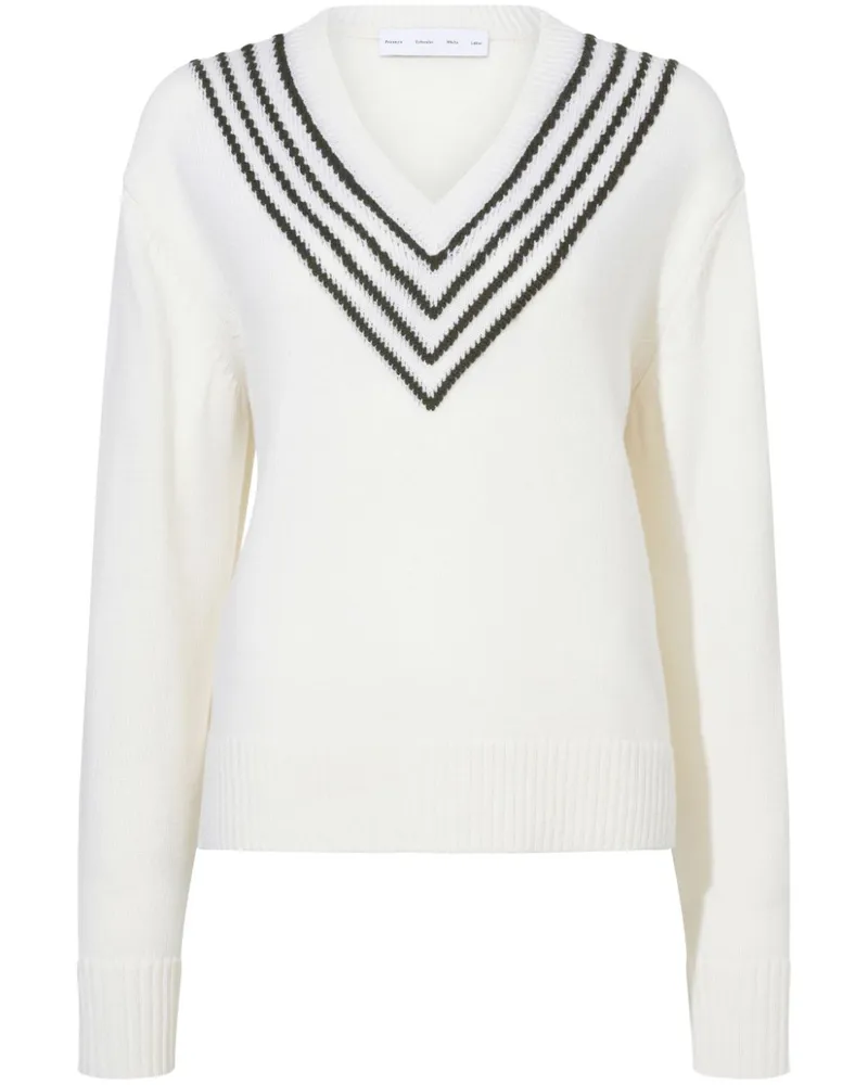 Proenza Schouler Gianna Pullover - Weiß Weiß