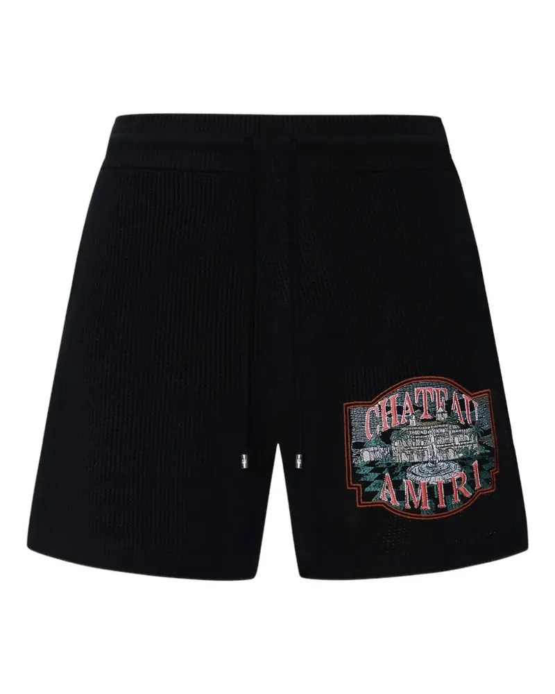 Amiri logo-graphic shorts - Schwarz Schwarz