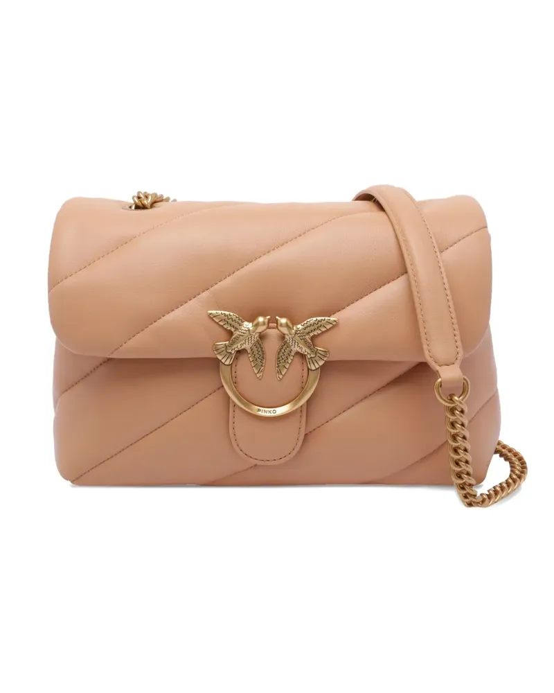 Pinko Gesteppte Classic Love Schultertasche - Rosa Rosa