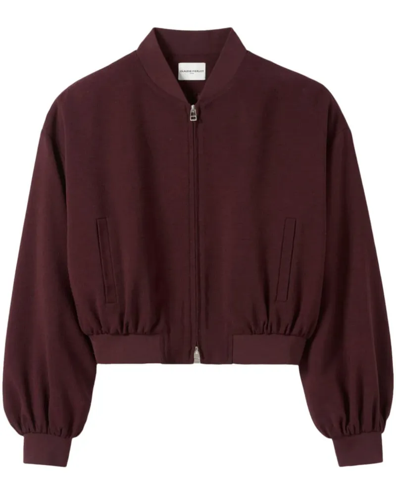 Claudie Pierlot Bomberjacke im Cropped-Design Braun