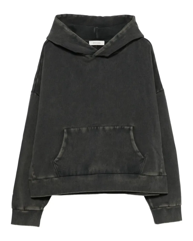 Entire Studios washed cotton-jersey hoodie - Grau Grau