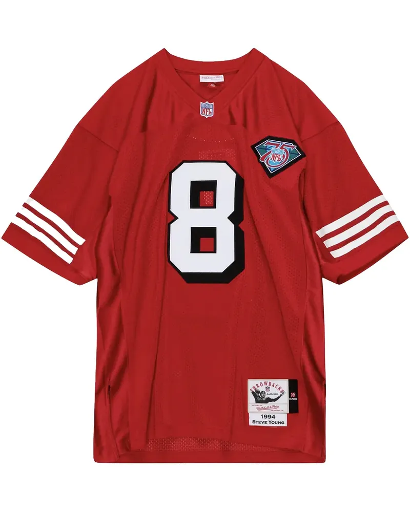 Mitchell & Ness 1994 Steve Young Scarlet San Francisco 49ers Authentic "Scarlet" Trikot - Rot Rot