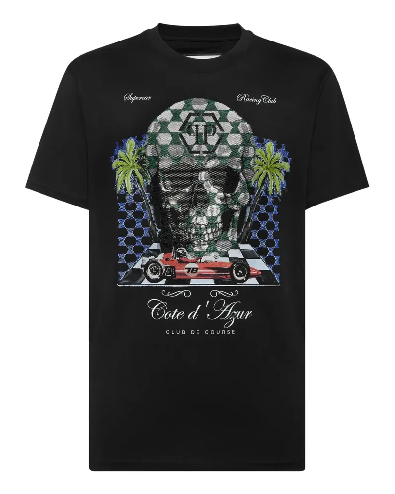 Philipp Plein Cote D Azur Stones T-Shirt - Schwarz Schwarz