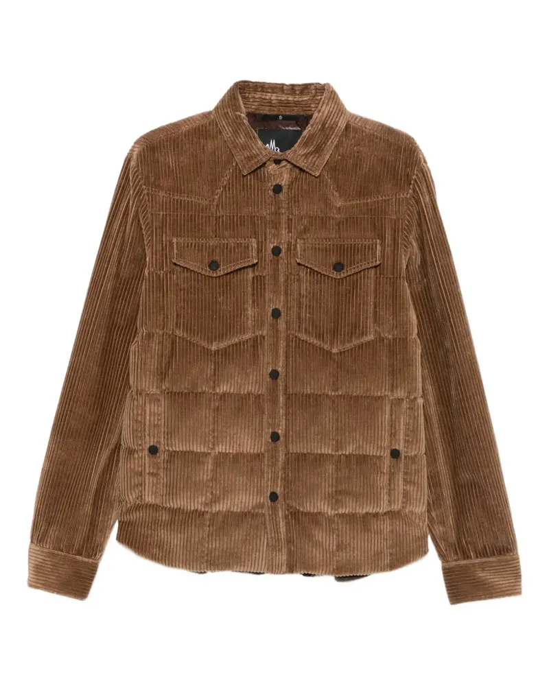 Moncler Gesteppte Gelt Cordjacke - Braun Braun