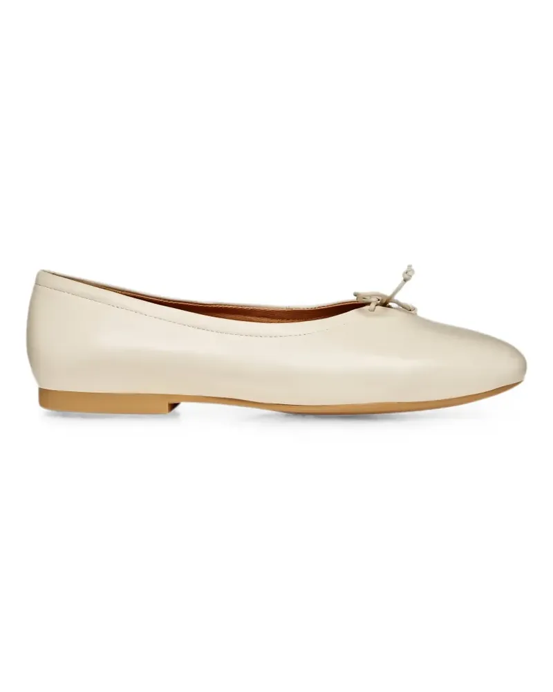 Geox Palmaria bow-detail ballet flats - Nude Nude