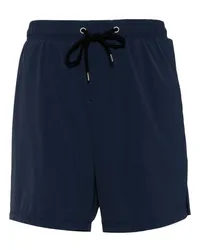 James Perse Badeshorts mit Saumschlitz Blau