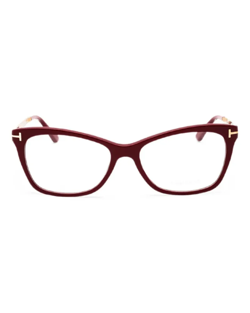 Tom Ford Brille mit eckigem Gestell - Rot Rot