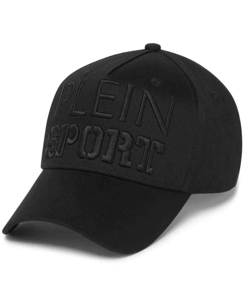 Philipp Plein Baseballkappe mit Logo-Stickerei - Schwarz Schwarz